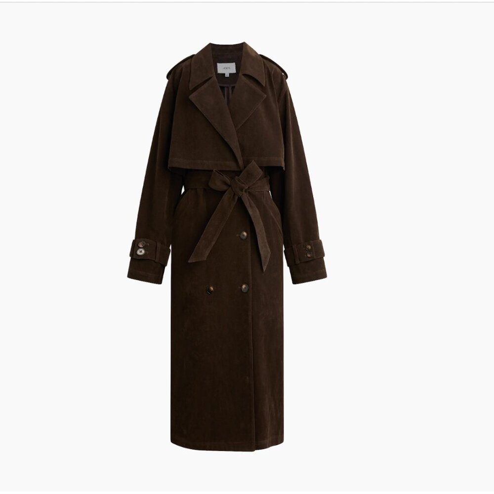 NWT Joe's Jeans Elizabeth Trench Coat in Dark Chocolate